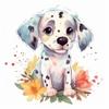 Yoonek Graphics Dalmatian Dog Vinyl Decal Sticker for Car, Laptop, Tumbler, More. #008900-8 view 1