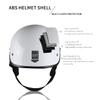 Motorcycle Half Helmet with Sun Visor Motorcycle Helmets for Men Women Helmet for Adult Scooter ATV Cruiser DOT Approved (White, Medium) view 4