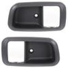 For Toyota Tundra Interior Door Handle Trim 2000 01 02 03 04 05 2006 Driver and Passenger Side | Pair | Front | Inside Gray | Standard/Extended Cab Pick Up | Replacement For 692780C010B2, 692770C010B2 view 1