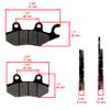 Caltric Front Brake Pad Set Compatible with Kawasaki Teryx4 S SE 2023 43082-0126 430820126 view 2
