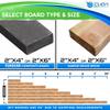 Custom Make Cuda Boat Trailer Guides - Boat Trailer Carpeted Bunk Boards (1 Pair) Carpeted Pontoon Bunk Boards-2"x6"x78in Long-Wood view 3