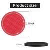 Ziciner 4 Pack Bling Car Coaster, Crystal Soft Rubber Cup Holder Insert Coaster, Anti-Slip Rhinestone Drink Mat, Universal Interior Accessories for Car SUV Truck (Red&White) view 2