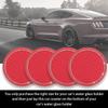 Ziciner 4 Pack Bling Car Coaster, Crystal Soft Rubber Cup Holder Insert Coaster, Anti-Slip Rhinestone Drink Mat, Universal Interior Accessories for Car SUV Truck (Red&White) view 4
