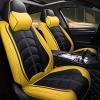 JARMAY Car Seat Cover for 2 Seats Porsche Cayenne 2004-2025, Durable Wear Resistant Waterproof Seat Cover, Breathable Premium Leather Vehicle Interior Accessories.(Luxury 2 Seats,Black Yellow) view 1