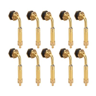 10Pcs Earthmover Tyre Valve Stem Copper Large Bore 60mm to 80mm 45 for Large Loaders Bulldozers Excavators, Automotive Maintenance,valve tool
