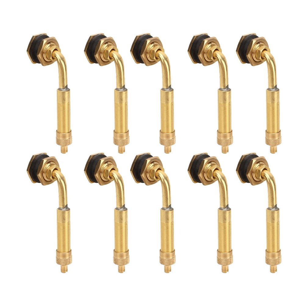 10Pcs Earthmover Tyre Valve Stem Copper Large Bore 60mm to 80mm 45 for Large Loaders Bulldozers Excavators, Automotive Maintenance,valve tool