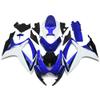 Fairings Ki for Suzuki GSXR600 GSXR750 2006 2007 06 07 Body Kit Blue White view 1
