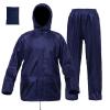 Rizzon Rain Suit Jacket/Trouser for Men Women Waterproof Lightweight Rain Gear for Outdoor Farm Fishing Motorcycle (Navy,XXL) view 1