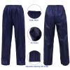 Rizzon Rain Suit Jacket/Trouser for Men Women Waterproof Lightweight Rain Gear for Outdoor Farm Fishing Motorcycle (Navy,XXL) view 3
