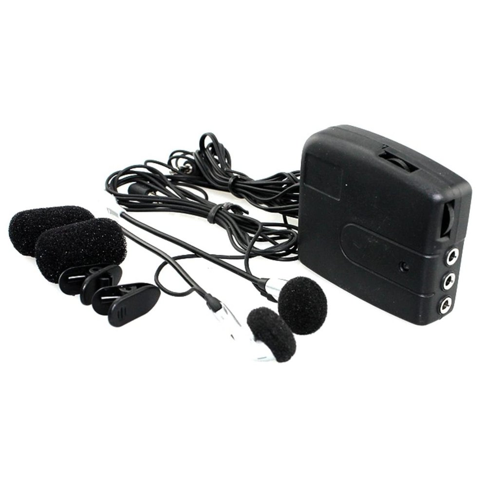 DAGIJIRD 2 Way Motorcycle Intercom Headset Motorcycle Helmet to Helmet Communicator System Motorcycle Walkie-Talkie Front & Rear MP3