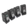 BRART Car Auto Fog Light Rocker Toggle Switch B35 DC 12V 35A 4Pins LED Dashboard LED Color Red Green Amber Blue White (Color : Blue) view 3