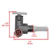 Caltric Fuel Tank Shut Off Valve Compatible with Massey Ferguson 35X 50 65 231 765 20E view 2