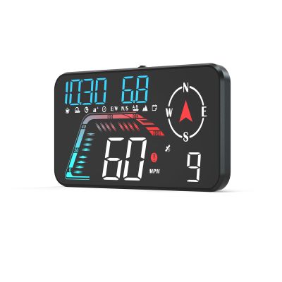 Liiiyuan Hud Car Head Up Display G12 with HD LED Display for All Speedometer for All Speedometer Models, with Adaptive Light Sensing