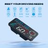 Liiiyuan Hud Car Head Up Display G12 with HD LED Display for All Speedometer for All Speedometer Models, with Adaptive Light Sensing view 3