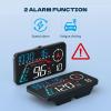 Liiiyuan Hud Car Head Up Display G12 with HD LED Display for All Speedometer for All Speedometer Models, with Adaptive Light Sensing view 4