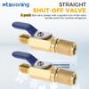 Mtsooning Air Conditioner Ball Valve 1/4" SAE Adapter Straight Refrigerant Valve Replacement for R134a R22 R12 R410a Charging hoses A/C HVAC Refrigerant view 4