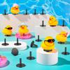 ZHWKMYP 20Pcs Duck Holder, Black Plastic Duck Plug Holders for Car Dash, Rubber Ducks Mounts for Car Dashboard Lover (Excluding Rubber Ducks) view 2