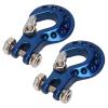 RC Tow Hook Fixed Structure Aluminum Alloy Winch Accessory for 1/10 Scale RC Cars Blue view 1