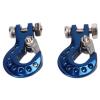 RC Tow Hook Fixed Structure Aluminum Alloy Winch Accessory for 1/10 Scale RC Cars Blue view 2