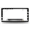 Rico Industries USA Blackout Flag All Over Automotive License Plate Frame for Car/Truck/SUV (12" x 6") view 1
