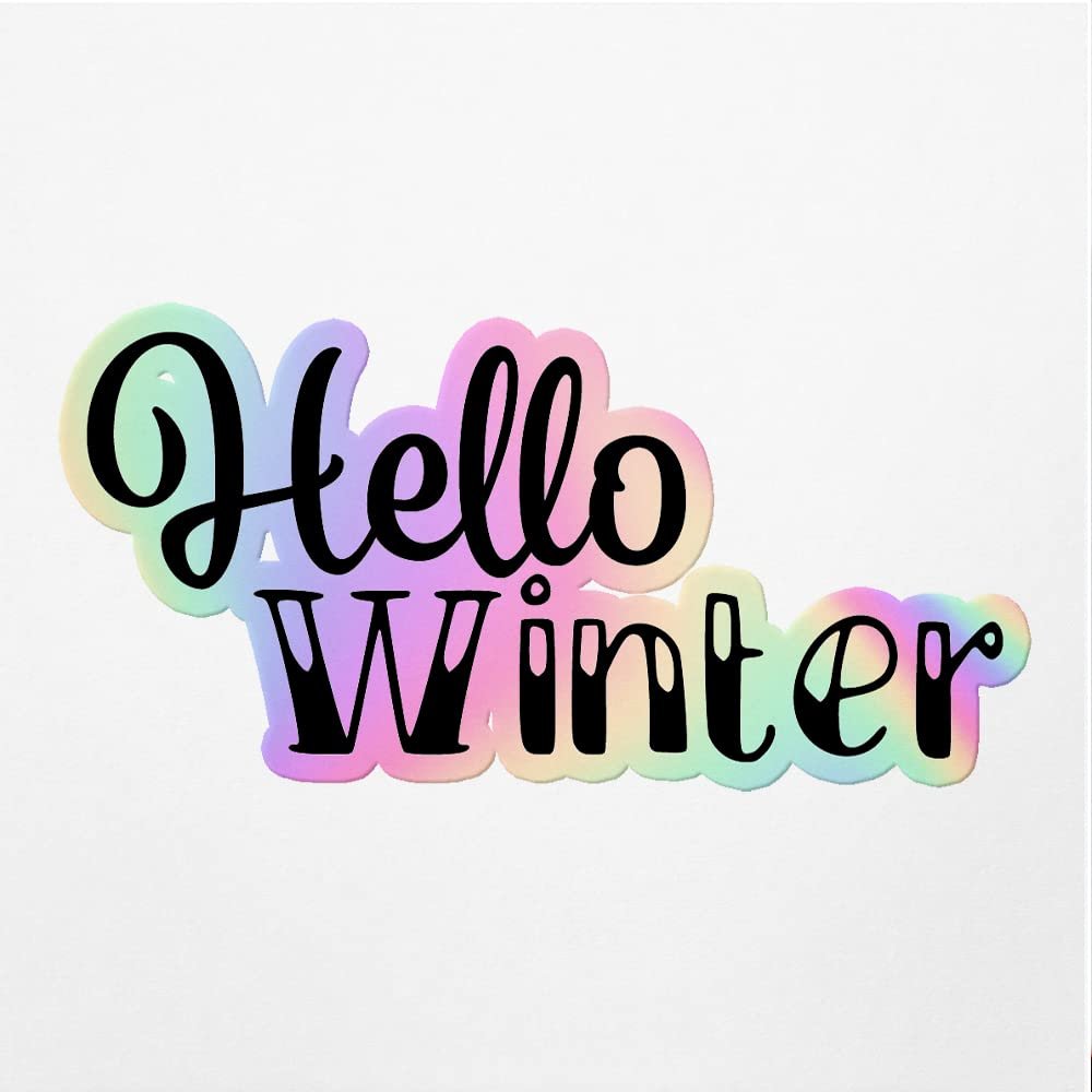 Vinyl Stickers Decals Of Hello - Waterproof - Apply On Any Smooth Surfaces Indoor Outdoor Bumper Tumbler Wall Laptop Phone Skateboard Cup Glasses Car Helmet Mug Door Truck Gifts Decoration