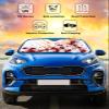 Windshield Sun Shade Blood Hand Horror Spooky Accordion Folding Auto Sunshade for Car Truck SUV Zombie Themed Scary Sun Visor Protector 28 x 55 in view 2