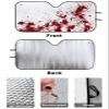 Windshield Sun Shade Blood Hand Horror Spooky Accordion Folding Auto Sunshade for Car Truck SUV Zombie Themed Scary Sun Visor Protector 28 x 55 in view 4