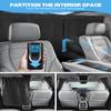 EPLTION 57.68 31.50 inch Set of 3 Car Privacy Curtains for SUV/ MVP/ Pickup Truck/ Small Car/ Sedan Accessories Universal Window Shades Light Blocking Sunshades for Kids Rear Side Window Shades view 2