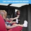 EPLTION 57.68 31.50 inch Set of 3 Car Privacy Curtains for SUV/ MVP/ Pickup Truck/ Small Car/ Sedan Accessories Universal Window Shades Light Blocking Sunshades for Kids Rear Side Window Shades view 4