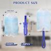 Yaomiao 120 Pcs Duster Refills for Cleaning Includes 100 Disposable Duster Refills Bulk with 20 Replacement Handle for Cleaning Office, Home, Blinds, Ceiling Fans, Furniture(Blue) view 2