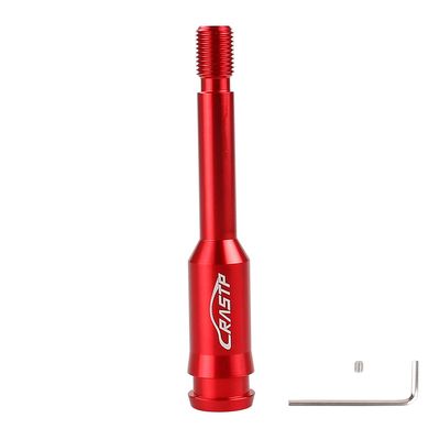 BARTOO Shift knob Extender Extension Rod Shift knob Extension Gear Lever Extender Stick Gear Shifter Extension Gear Shift Knob Extender Adjustable for VW T4(Red)