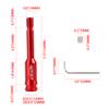 BARTOO Shift knob Extender Extension Rod Shift knob Extension Gear Lever Extender Stick Gear Shifter Extension Gear Shift Knob Extender Adjustable for VW T4(Red) view 2