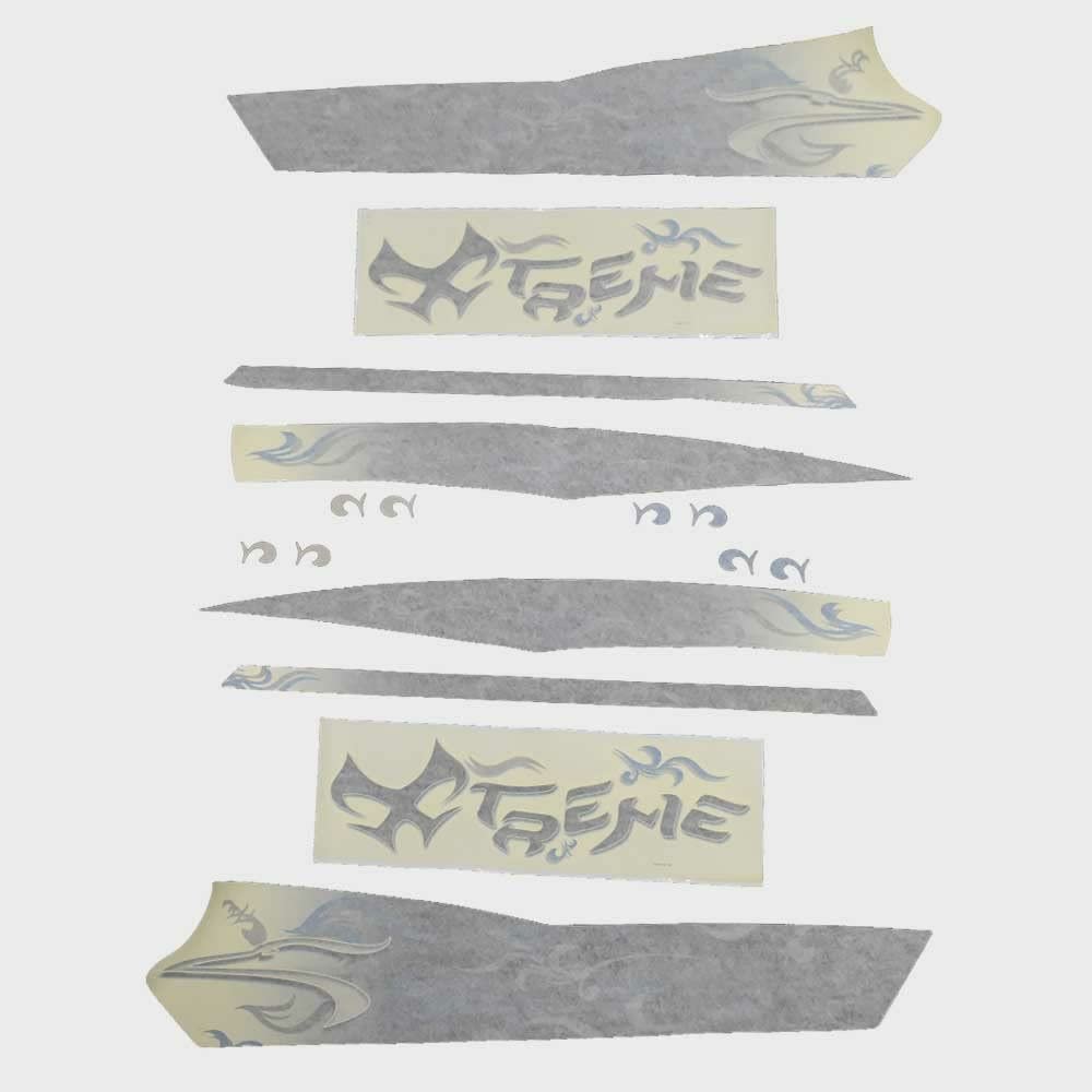 Chaparral Boat Hull Decal Set 14.0054 | 204 Xtreme Blue Black (Set of 16)