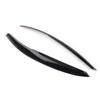 Lirun Headlight Lamp Eyebrow Eye Lid Cover Trim Decor for VW Polo Mk5 6R 6C 2011-2017, Glossy Black view 4