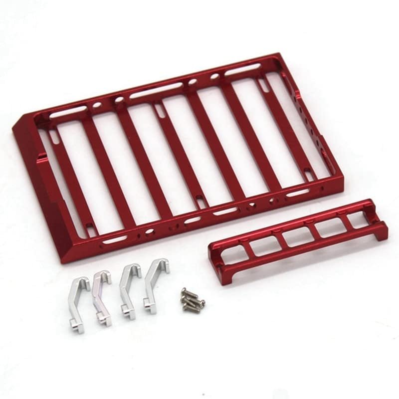 Metal Roof Rack Luggage Carrier Tray with Side Ladder for Kyosho Mini-Z 4X4 Jimny 1/18 RC Crawler Car Upgrade Parts