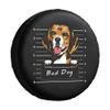 Cafetime Bad Dog Spare Tire Cover Beagle Cartoon Pet Animal Wheel Protectors Covers Water Dust Proof 17 Inch Wheel Covers Universal for Trailer RV SUV Truck Camper Travel Trailers view 1