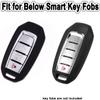 SANRILY ABS Plastic 3/4/5 Button Key Fob Cover for Infiniti Q50 Q60 QX50 QX55 QX60 2018-2023 Keyless Key Case with Keychain Carbon Fiber Black view 2