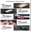 SANRILY ABS Plastic 3/4/5 Button Key Fob Cover for Infiniti Q50 Q60 QX50 QX55 QX60 2018-2023 Keyless Key Case with Keychain Carbon Fiber Black view 4