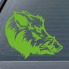 Dark Spark Decals Bold Wild Boar Head 12 inch Lime Indoor Outdoor Vinyl Decal view 2