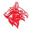 Dark Spark Decals Shrieking Griffin 9 inch Red Indoor Outdoor Vinyl Decal view 1