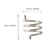 BESPORTBLE 2pcs Bike Disc Brake Caliper Spring Cycling Brake Bike Springs Steel Bikes Brake Spring Bicycle Brakes & Parts Mountain Bike Disc Brakes Spring Silver view 2