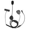 ASHATA Motorcycle Headset,Universal KPlug Motorcycle Helmet Intercom Headphone with Large PTT Design,for Walkie Talkie/for Two Way Radio,Black view 2