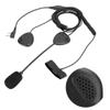 ASHATA Motorcycle Headset,Universal KPlug Motorcycle Helmet Intercom Headphone with Large PTT Design,for Walkie Talkie/for Two Way Radio,Black view 3