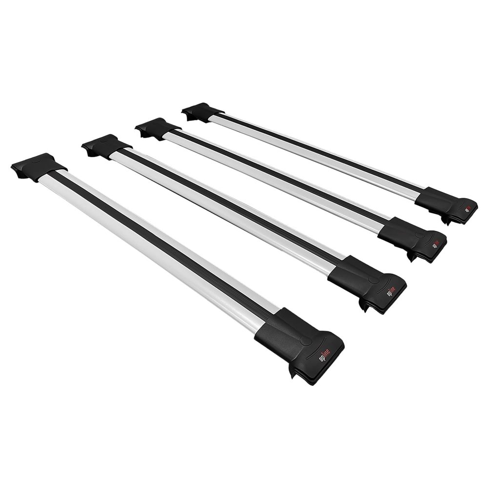 apline Compatible with Citroen Nemo 3 (225) 2008-2017 Fly Model Car Roof Rack Cross Bar Grey Aluminium 4 Bars