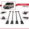 apline Compatible with Citroen Nemo 3 (225) 2008-2017 Fly Model Car Roof Rack Cross Bar Grey Aluminium 4 Bars view 3