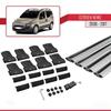 apline Compatible with Citroen Nemo 3 (225) 2008-2017 Fly Model Car Roof Rack Cross Bar Grey Aluminium 4 Bars view 4