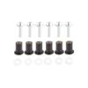 LIRU Motorcycle 6 Pcs Windshield Windscreen Screws Bolts Kit for HONDA CBR600 CBR600RR CBR900RR CBR1000RR CBR1100XX VFR800 VTR1000 NC700 NC750 CB300 CB400 CB600, Silver view 1