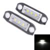 LIRU Automative 2pcs 3-LED Number License Plate Light for Volvo S80 S60 C70 V70 XC90 XC60 White view 3