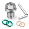 M12.1-1.75 x 15mm Oversize Piggyback Oil Drain Plug, Stainless Steel Self Tapping Oil Pan Thread Repair Kit view 1