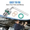 M12.1-1.75 x 15mm Oversize Piggyback Oil Drain Plug, Stainless Steel Self Tapping Oil Pan Thread Repair Kit view 2